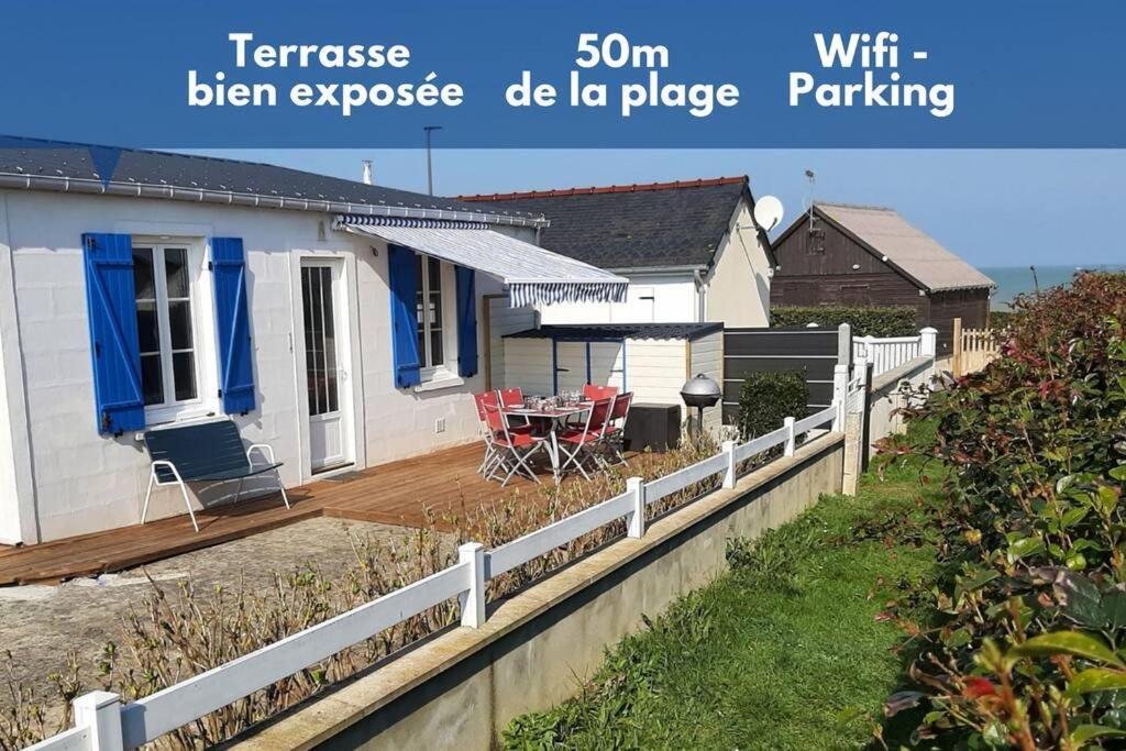 Les Heures Tranquilles - Vue Mer - 50M De La Plage Saint-Côme-de-Fresné 外观 照片