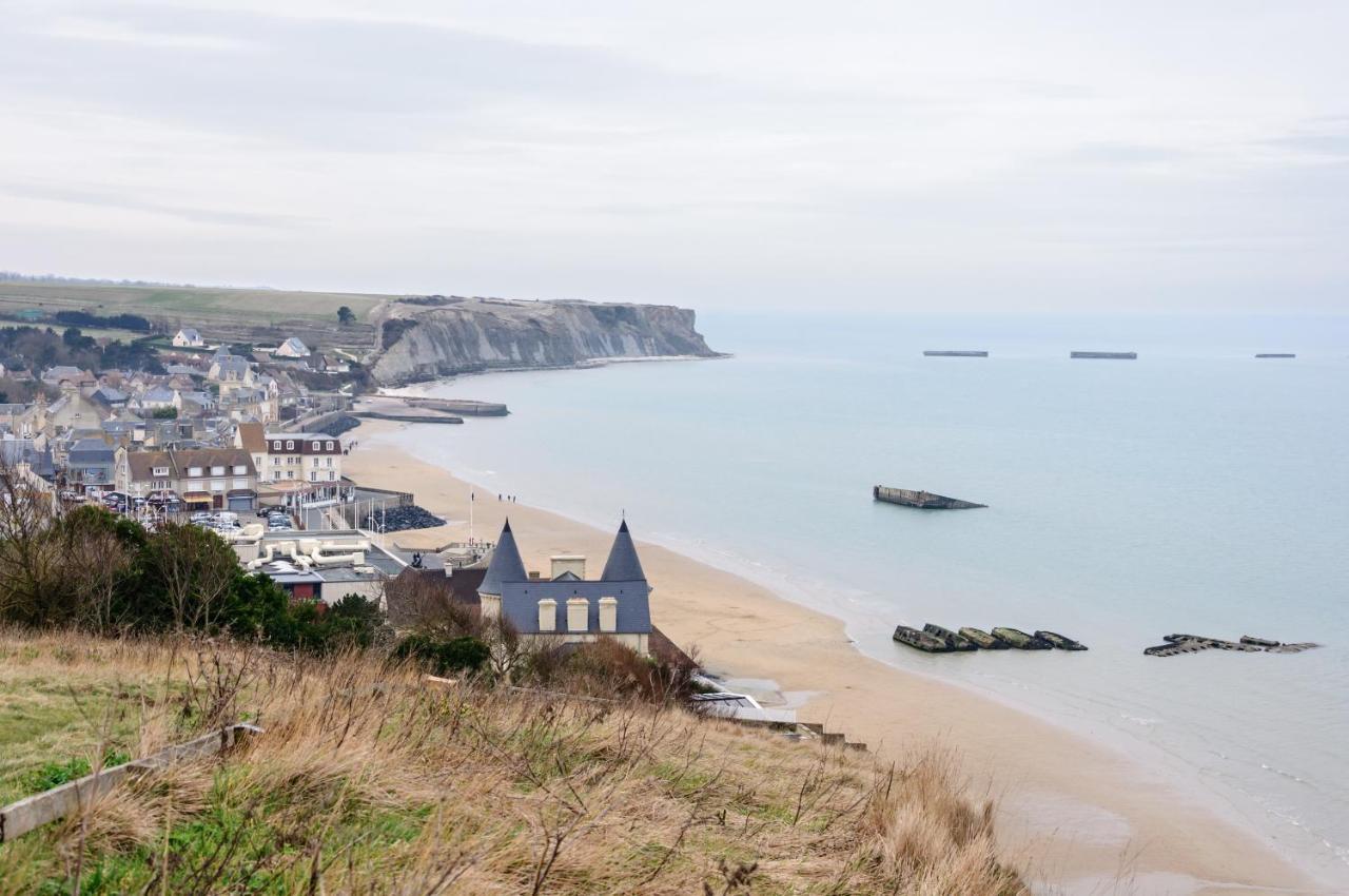 Les Heures Tranquilles - Vue Mer - 50M De La Plage Saint-Côme-de-Fresné 外观 照片