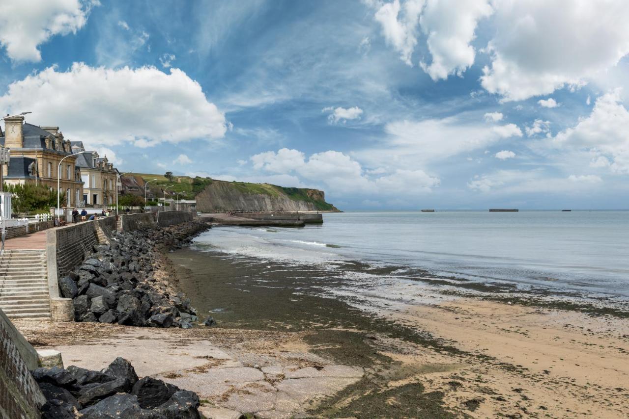 Les Heures Tranquilles - Vue Mer - 50M De La Plage Saint-Côme-de-Fresné 外观 照片